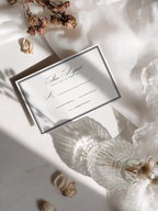 Black & White Wedding RSVP Template