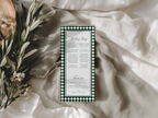 Green Wedding Ceremony Program Template