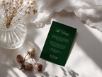 Green Wedding Details Card Template