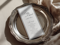 Black & White Wedding Program Template